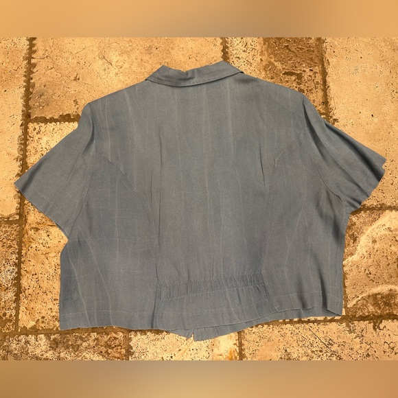 Women’s Vintage Paquette Too! Short sleeve button crop size 16 - Picture 8 of 12